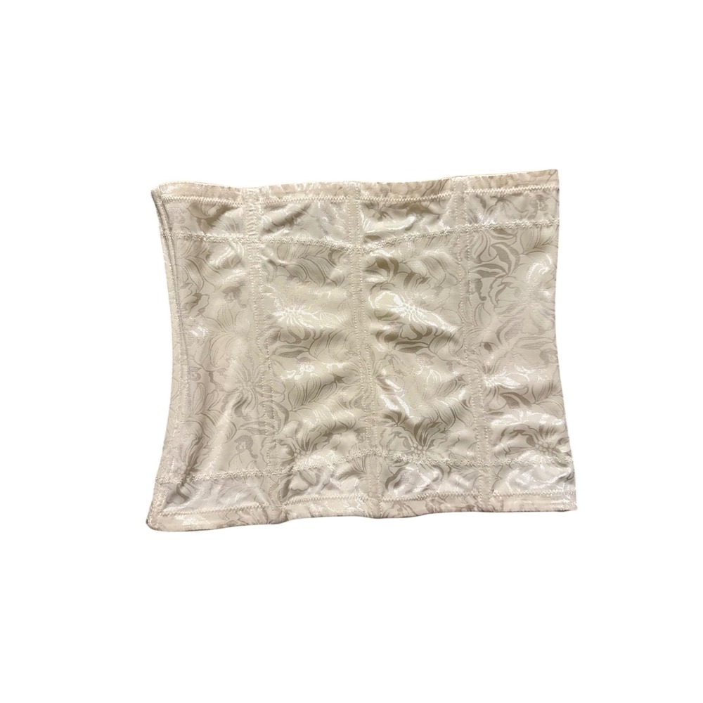 Maidenform Waist Nipper Cincher Floral Jacquard Cream Shapewear Women XL 6868‎